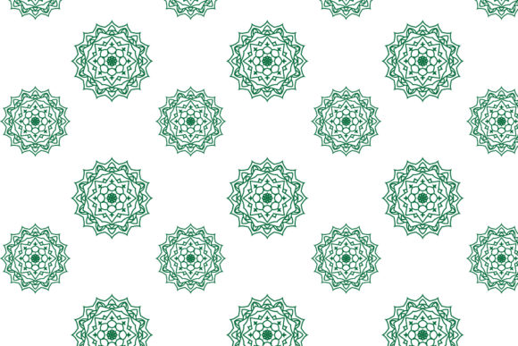 Beauty Green Mandala Patterns Vector Review