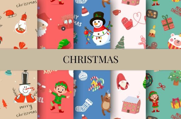 Christmas Seamless Patterns Sublimation: Graphics & Patterns Review