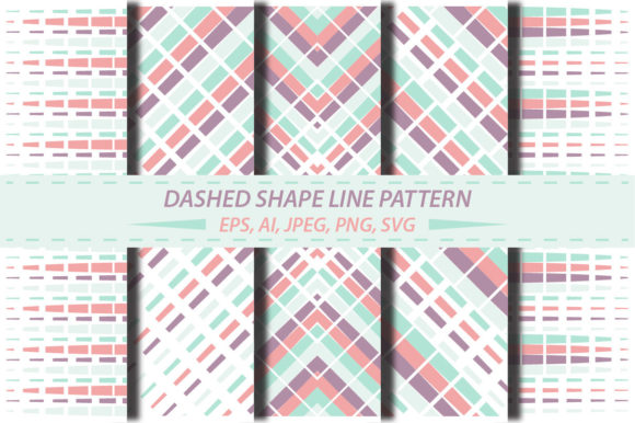Dashed Shape Line Patterns for Graphics and Patterns