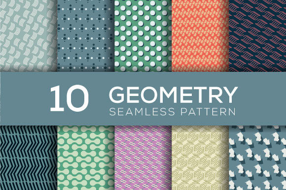 Geometric Seamless Patterns Bundle 02 for Modern Graphics