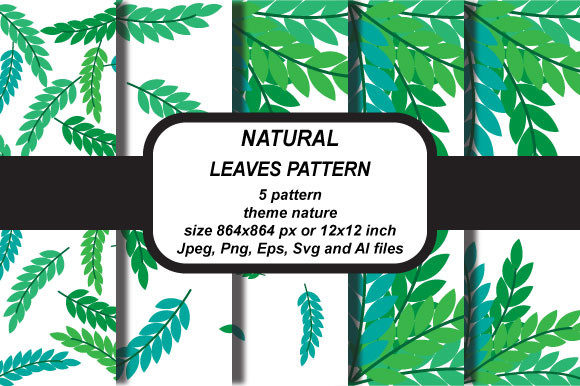 Leaf Natural Patterns Graphics for Handmade Crafts