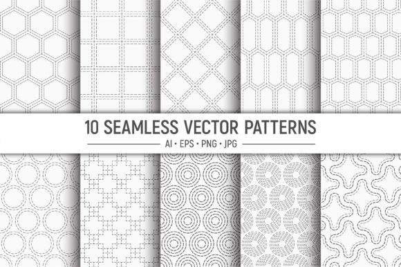 Review: 10 Dotted Shapes Seamless Patterns for Modern Graphics