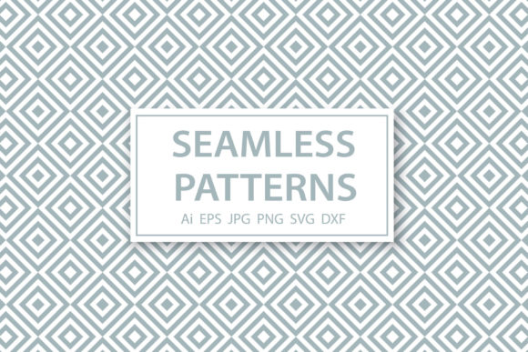 Set of Geometric Seamless Patterns for Graphics and Crafts