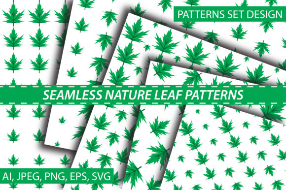 Simple Natural Leaf Patterns Graphics for Modern Blogs